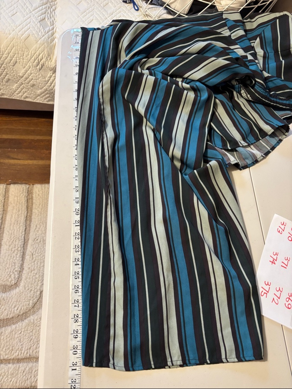 Multicolor Striped Jumpsuit Size XL Festival Summer Travel Event Guest Feminine - Picture 10 of 10